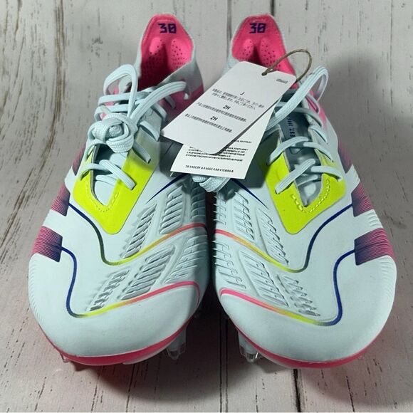 Adidas Predator Elite FG Men’s Soccer Cleats Almost Blue Pink Size 7 IE3950 - Picture 2 of 9